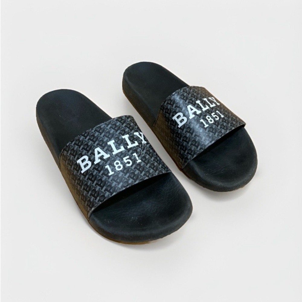 Bally Sabrio Slide Sandals Mens Size 10 Black